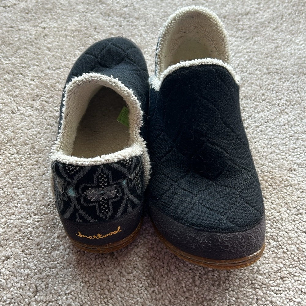 Smartwool Women’s Merino Wool Blend Slippers Hard Sole Size 10